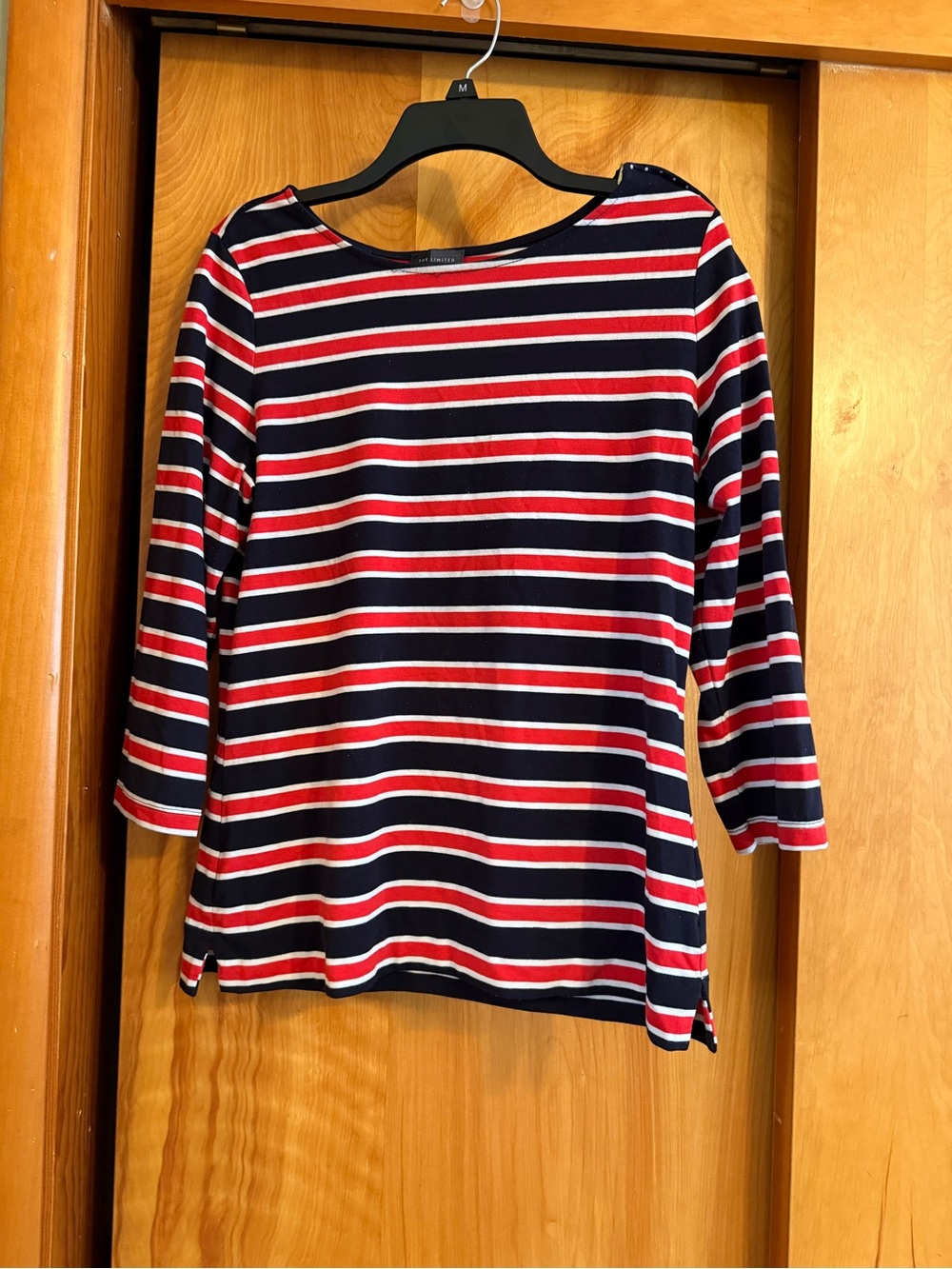 The Limited Navy, Red & White Striped Long Sleeve Top